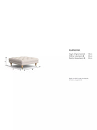 Laura Ashley Gloucester Footstool, Oak Leg - thumbnail 2