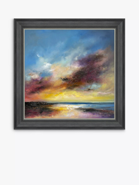 John Lewis Anna Schofield 'Postive Energy' Framed Print, 71 x 71cm, Blue/Multi - image 1