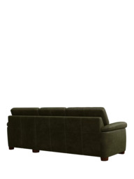 John Lewis Camden RHF Chaise End Leather Sofa Bed, Dark Leg - thumbnail 4