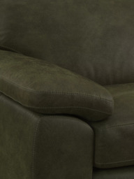 John Lewis Camden RHF Chaise End Leather Sofa Bed, Dark Leg - thumbnail 6