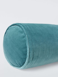 John Lewis Cotton Velvet Bolster Cushion - thumbnail 3