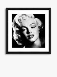 Brookpace Lascelles 'Marilyn Monroe Glamour' Framed Photographic Print, 46 x 46cm, Black/White