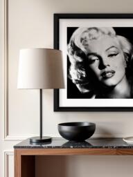 Brookpace Lascelles 'Marilyn Monroe Glamour' Framed Photographic Print, 46 x 46cm, Black/White - thumbnail 2