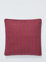 John Lewis Stripes and Monkeys Indoor/Outdoor Cushion, Purple/Multi - thumbnail 2