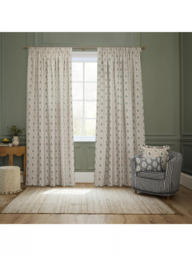 Sanderson Sessile Leaf Pair Lined Pencil Pleat Curtains