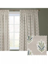 Sanderson Sessile Leaf Pair Lined Pencil Pleat Curtains - thumbnail 2