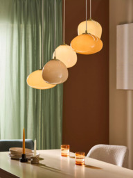 MADE Adrienne 5 Light Cluster Pendant Ceiling Light, Cream - thumbnail 4