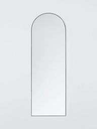 John Lewis Scandi Leaner Arch Full Length Mirror, 180 x 60 cm, Black - thumbnail 1