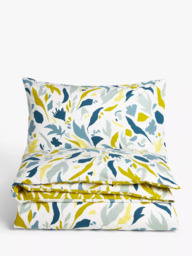 John Lewis Petals Pure Cotton Percale Duvet Cover Set - thumbnail 4