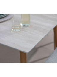 Bramblecrest Como 6-Seater Rectangular Garden Dining Table & Chairs Set with Parasol & Base, Fern Green - thumbnail 5