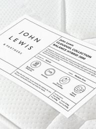 John Lewis CloudGel 2000 Pocket Spring Mattress, Medium/Firm Tension, Super King Size - thumbnail 5
