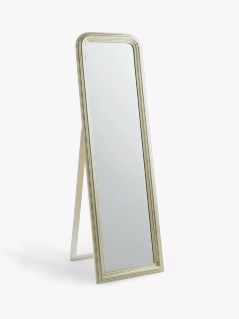 John Lewis Beaded Cheval Mirror, 165 x 50cm, Champagne - image 1
