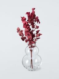 John Lewis Gourd Glass Vase, H17cm, Clear - thumbnail 2