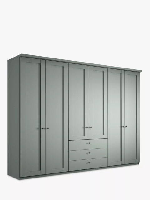 John Lewis Marlow 300cm Hinged Door Wardrobe with 3 Drawers - image 1