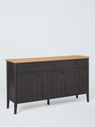 John Lewis Stanton 3 Door Sideboard, Black
