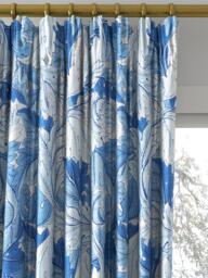 Morris & Co. Acanthus Made to Measure Curtains or Roman Blind, Woad - thumbnail 2