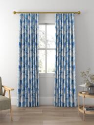 Morris & Co. Acanthus Made to Measure Curtains or Roman Blind, Woad - thumbnail 3
