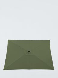 John Lewis Aluminium Wind-Up Parasol, 3 x 2m, Green - thumbnail 4