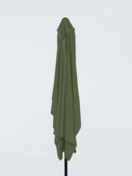 John Lewis Aluminium Wind-Up Parasol, 3 x 2m, Green - thumbnail 3
