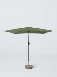 John Lewis Aluminium Wind-Up Parasol, 3 x 2m, Green - thumbnail 1