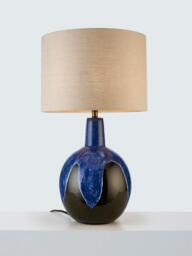 John Lewis Soluna Ceramic Lamp Base, Blue - thumbnail 3