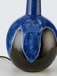 John Lewis Soluna Ceramic Lamp Base, Blue - thumbnail 5