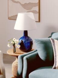 John Lewis Soluna Ceramic Lamp Base, Blue - thumbnail 2