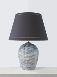 John Lewis Dameril Heritage Ceramic Table Lamp, Navy - thumbnail 2