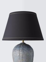 John Lewis Dameril Heritage Ceramic Table Lamp, Navy - thumbnail 3