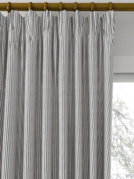 Clarke & Clarke Sutton Made to Measure Curtains or Roman Blind, Charcoal - thumbnail 2