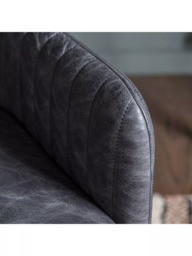 Gallery Direct Fresno Swivel Chair, Antique Ebony - thumbnail 5