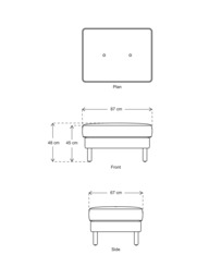 Swyft Model 04 Footstool, Dark Leg - thumbnail 2