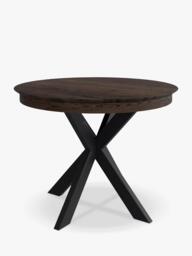 John Lewis Woburn Chamfered Edge Oval Extending Dining Table, Brown - thumbnail 2