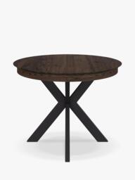 John Lewis Woburn Chamfered Edge Oval Extending Dining Table, Brown - thumbnail 1