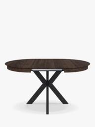 John Lewis Woburn Chamfered Edge Oval Extending Dining Table, Brown - thumbnail 3