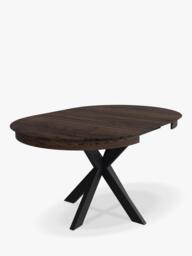 John Lewis Woburn Chamfered Edge Oval Extending Dining Table, Brown - thumbnail 4