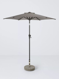 John Lewis Aluminium Wind-Up Parasol, 2.2m