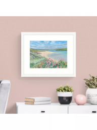 John Lewis Emma Dashwood 'Camel Estuary' Framed Print & Mount, 43.5 x 53.5cm, Blue/Multi - thumbnail 2