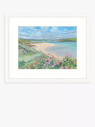 John Lewis Emma Dashwood 'Camel Estuary' Framed Print & Mount, 43.5 x 53.5cm, Blue/Multi - thumbnail 1