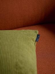 The Conran Shop Miller Corduroy Velvet Cushion Cover, Bark - thumbnail 3