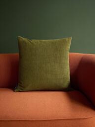 The Conran Shop Miller Corduroy Velvet Cushion Cover, Bark - thumbnail 2