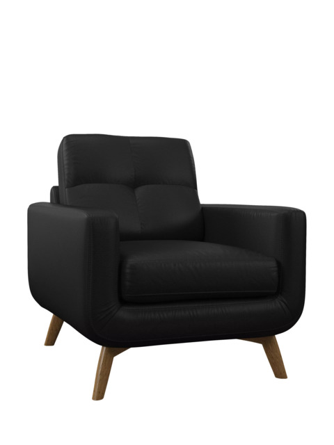 John Lewis Barbican Leather Armchair, Light Leg - image 1