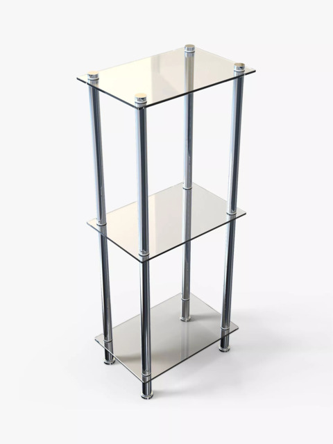 John Lewis 3 Tier Slim Bathroom Shelving Unit