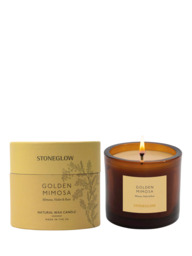 Stoneglow Golden Mimosa Scented Candle, 210g