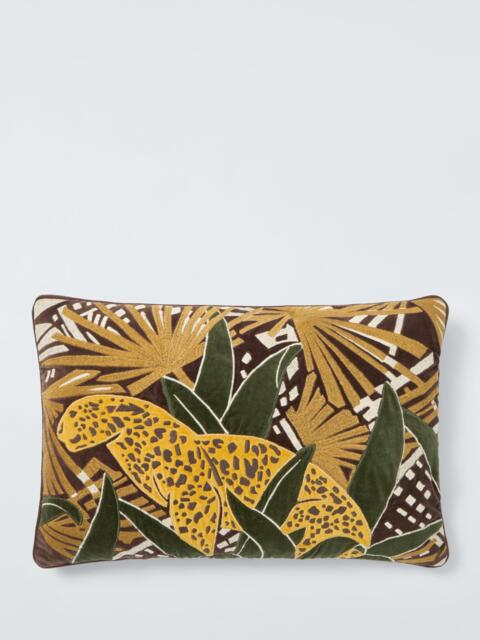 John Lewis Leonard Cushion, Khaki Green - image 1