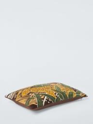 John Lewis Leonard Cushion, Khaki Green - thumbnail 3
