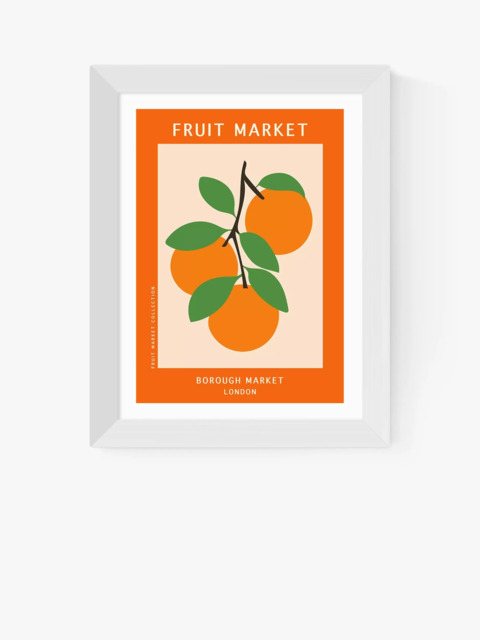 EAST END PRINTS Luxe Poster Co. 'Borough Market Fruit' Framed Print