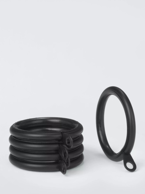 John Lewis Metal Curtains Rings, Dia.25/28mm, Set of 10 - image 1