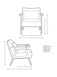 John Lewis Hendricks Leather Armchair, Dark Leg - thumbnail 2