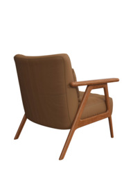 John Lewis Hendricks Leather Armchair, Dark Leg - thumbnail 4